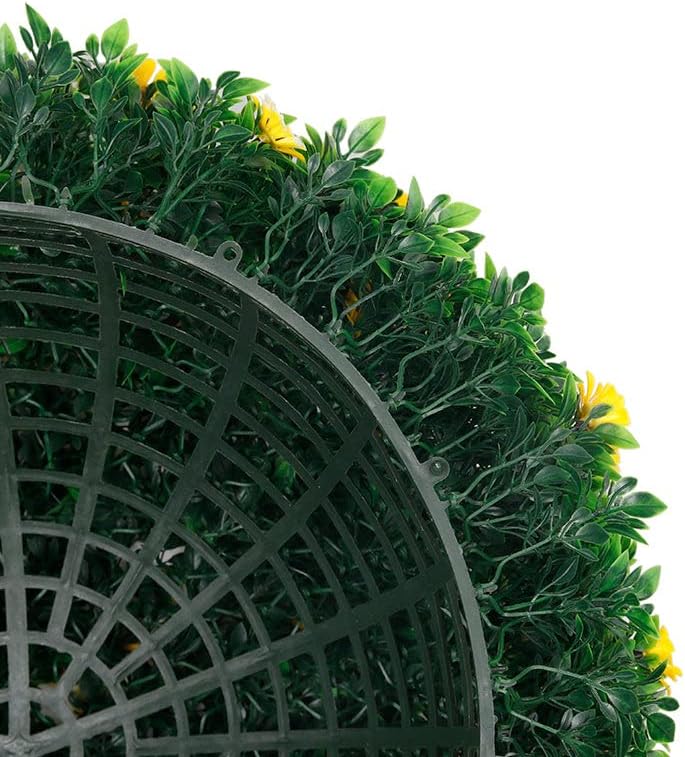 365 Curb Appeal - 21" XL Sunflower Topiary Ball | Artificial Spheres | Garden Spheres | Outdoor Topiary Ball | Decorative Plant Balls | Hanging Flower Ball | Topiary Balls Decor | UV Protected - Image 8