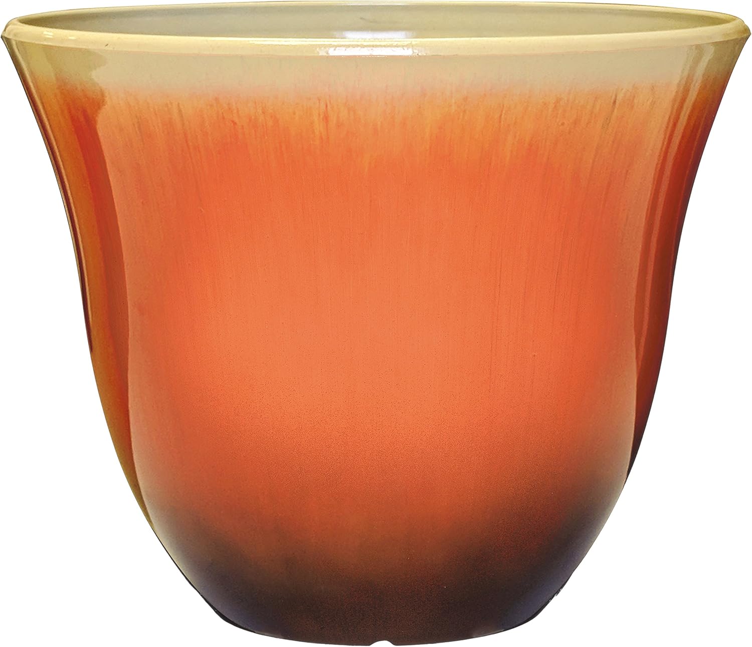 Classic Home and Garden Honeysuckle Resin Flower Pot Planter, Beige, 15" - Image 12