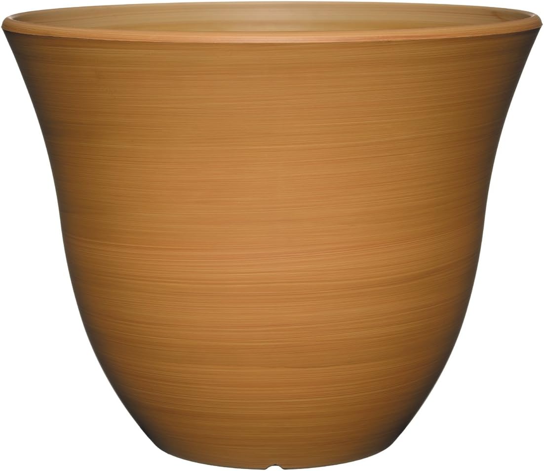 Classic Home and Garden Honeysuckle Resin Flower Pot Planter, Beige, 15" - Image 8