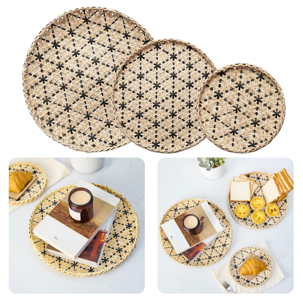 Decocoon Set of 9 Woven Bowl Wall Decor, Wall Hanging Wicker Baskets, Boho Baskets, Wall Baskets Set, Boho Basket Wall Decor Set, Woven Basket for Wall, Accessories Decor (Rustic Garden Wall Decor) - Image 13
