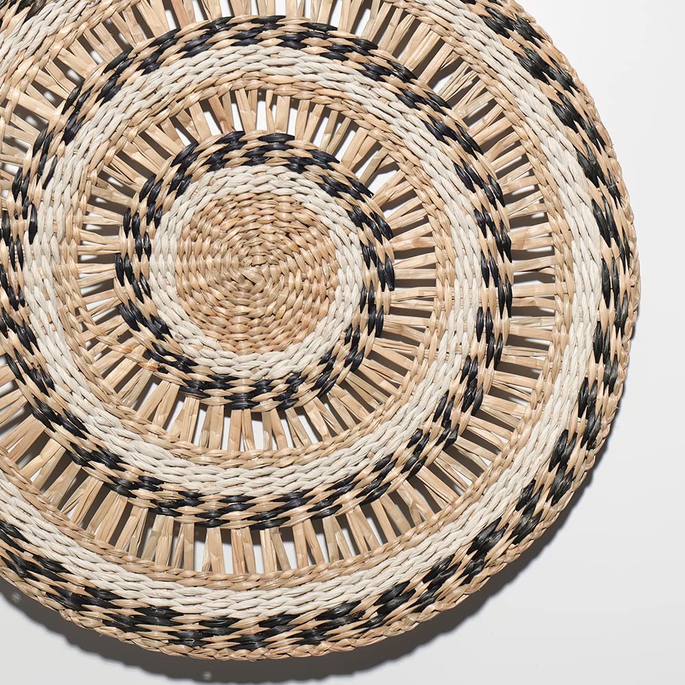 Decocoon Set of 9 Woven Bowl Wall Decor, Wall Hanging Wicker Baskets, Boho Baskets, Wall Baskets Set, Boho Basket Wall Decor Set, Woven Basket for Wall, Accessories Decor (Rustic Garden Wall Decor) - Image 6
