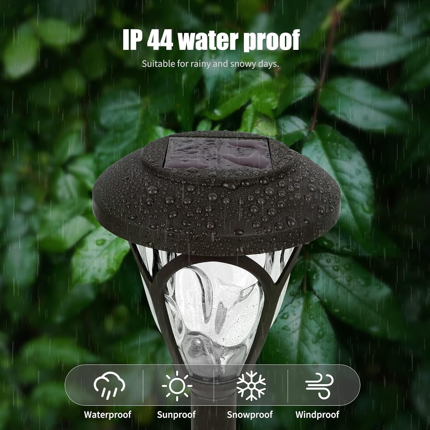 Dynaming 10 Pack Solar Pathway Lights for Outdoor, Auto On\/Off Garden Decorative Lights, Waterproof Landscape Lights for Lawn Patio Yard Walkway Deck Driveway, Cool White - Image 9