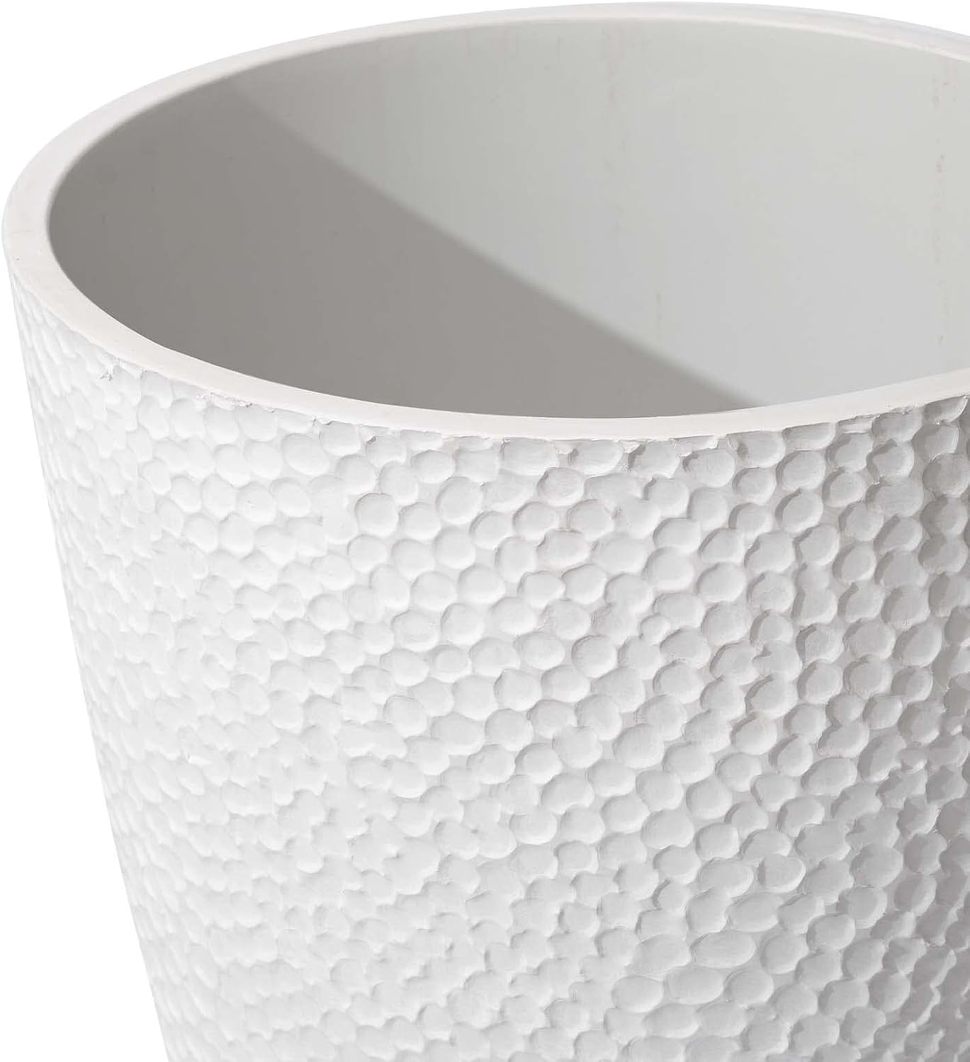 LA JOLIE MUSE Tall White Planter for Outdoor Plants,20 Inch Indoor Tree Planter, Modern Flower Pot Containers,Large Decorative Plant Pot,1 Pack - Image 3