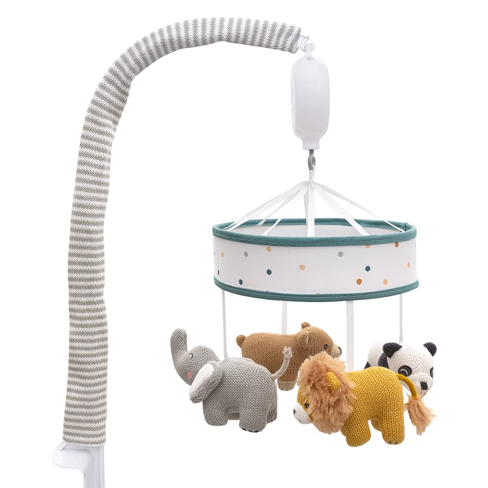 Living Textiles Baby Musical Mobile - Ava Birds | Crib Toy, Knitted Woodland Characters, Nursery Decor, Calming Soother with 12 Lullabies Essential and Perfect Toy for Boys Girls - Image 5