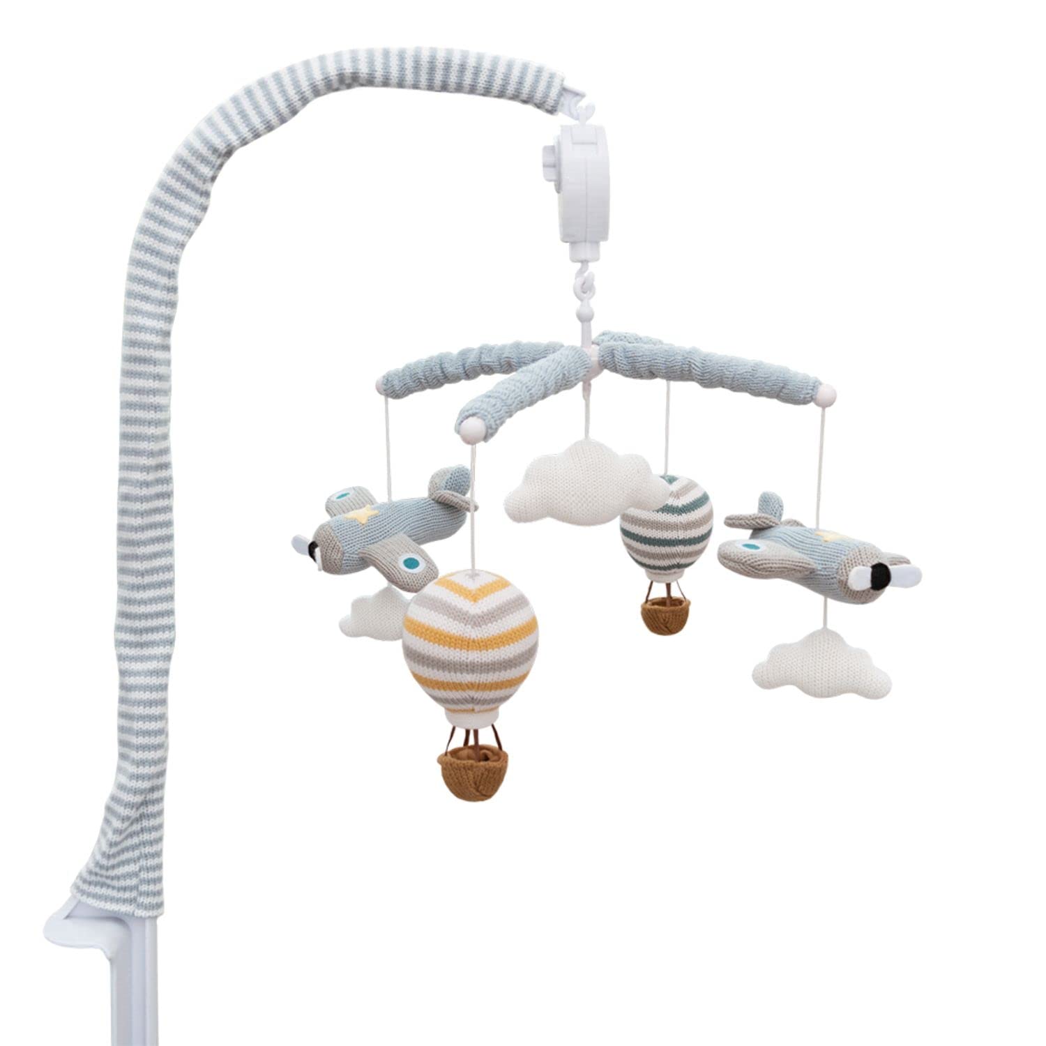 Living Textiles Baby Musical Mobile - Ava Birds | Crib Toy, Knitted Woodland Characters, Nursery Decor, Calming Soother with 12 Lullabies Essential and Perfect Toy for Boys Girls - Image 6