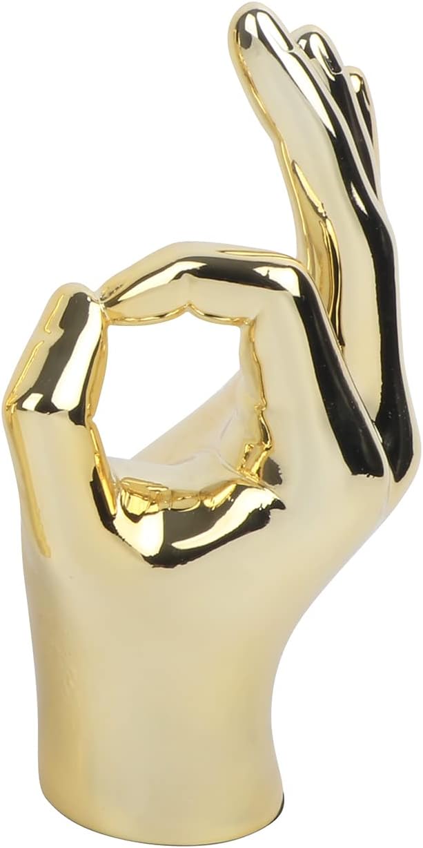 Love Gesture Both Hand Statue Black Aesthetic Decorations, Modern Resin Sculpture Home Accents for Living Room Bedroom Coffee Table, Desktop, Bookshelf - Image 8
