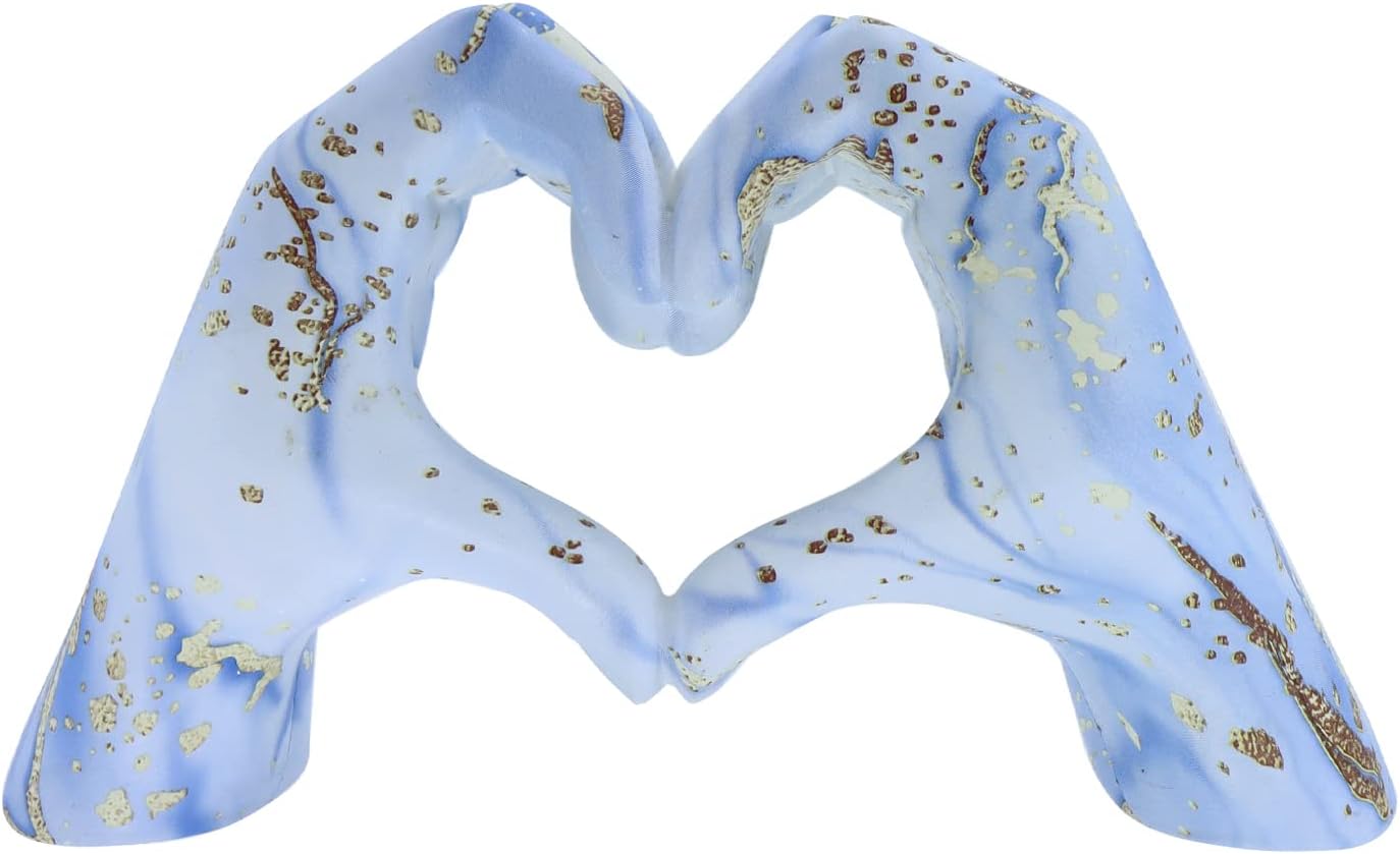 Love Gesture Both Hand Statue Black Aesthetic Decorations, Modern Resin Sculpture Home Accents for Living Room Bedroom Coffee Table, Desktop, Bookshelf - Image 17