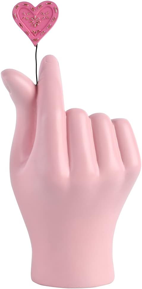 Love Gesture Both Hand Statue Black Aesthetic Decorations, Modern Resin Sculpture Home Accents for Living Room Bedroom Coffee Table, Desktop, Bookshelf - Image 14
