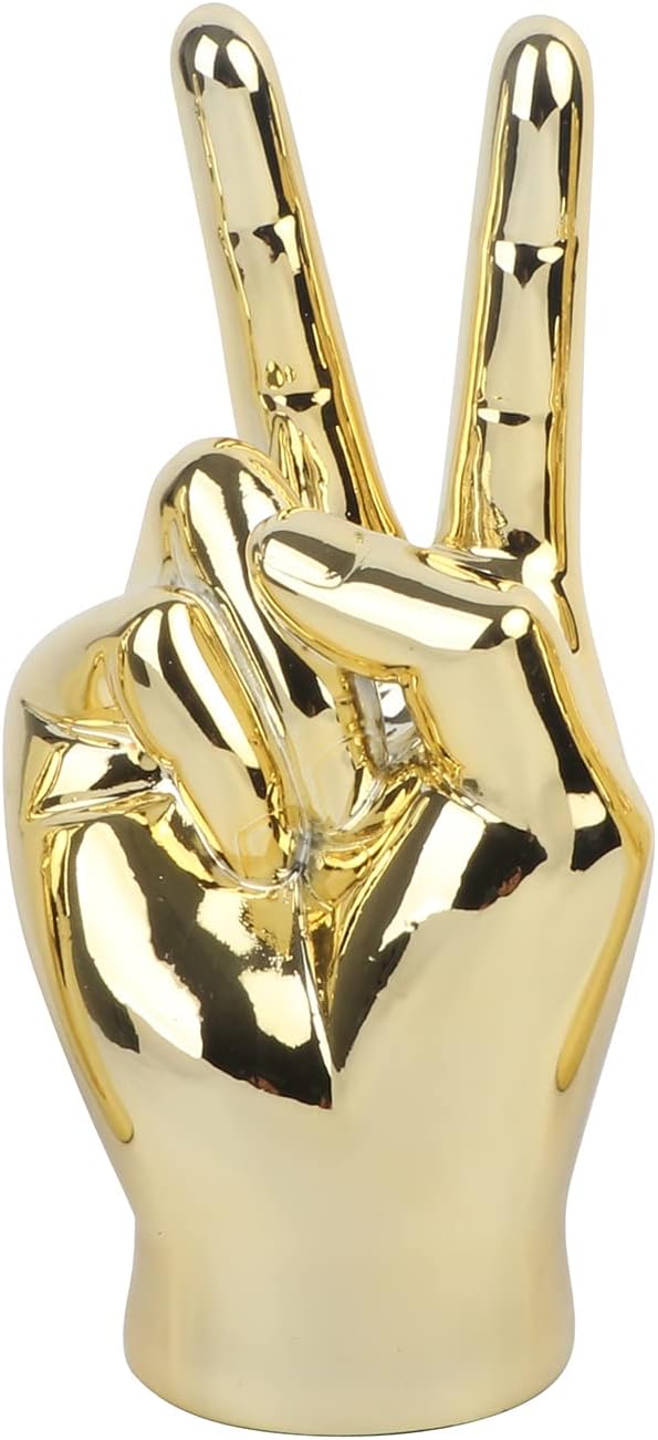 Love Gesture Both Hand Statue Black Aesthetic Decorations, Modern Resin Sculpture Home Accents for Living Room Bedroom Coffee Table, Desktop, Bookshelf - Image 23