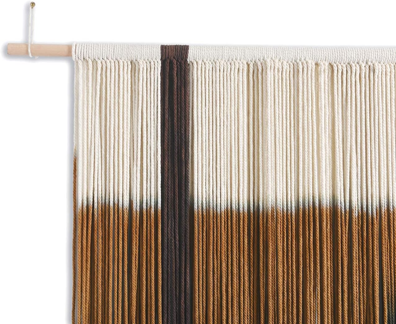 Macrame Wall Hanging Large Dip Dye Tapestry Fiber Wall Art Boho Bedroom Décor 59''W*35''L - Image 4