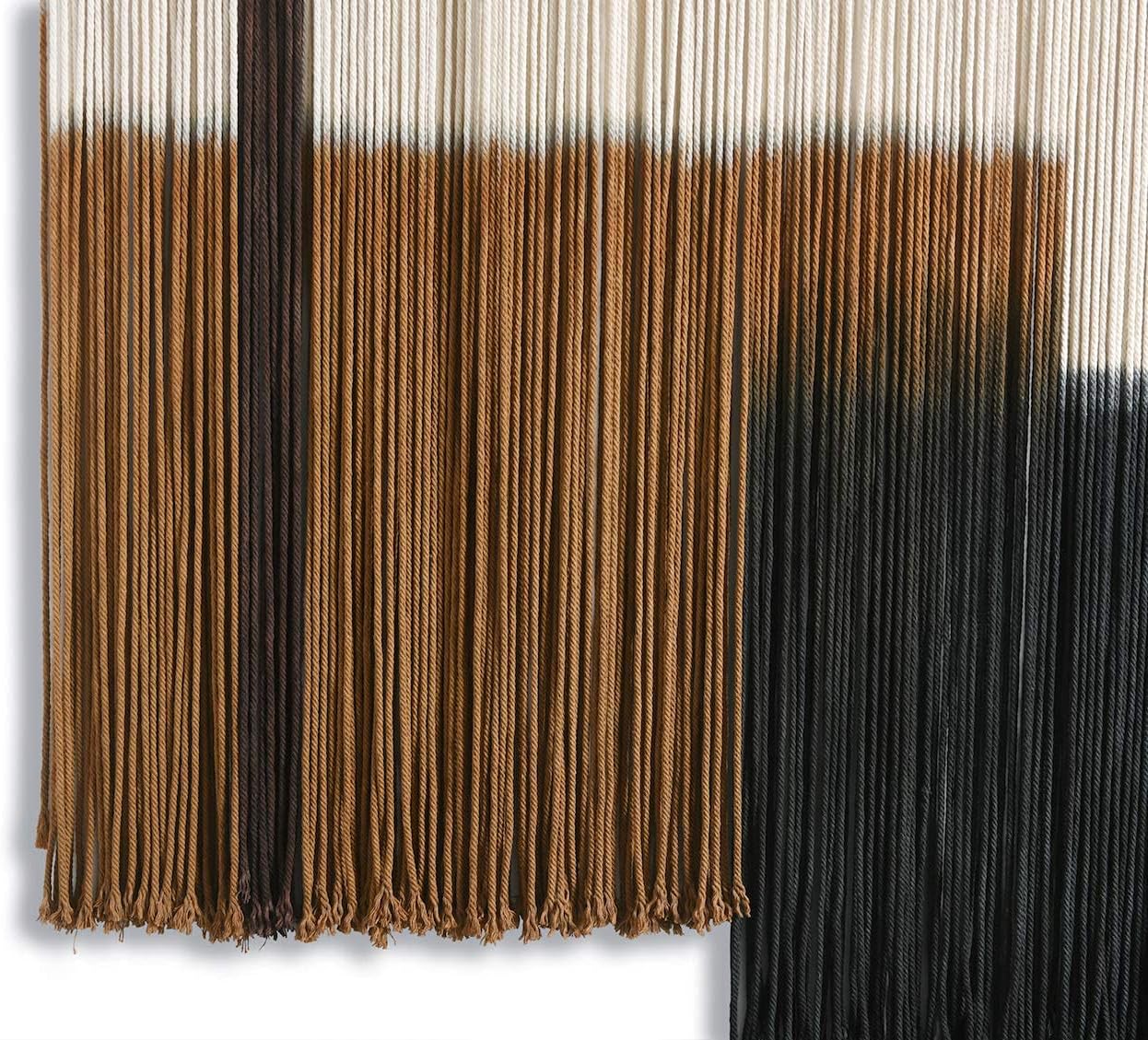 Macrame Wall Hanging Large Dip Dye Tapestry Fiber Wall Art Boho Bedroom Décor 59''W*35''L - Image 2