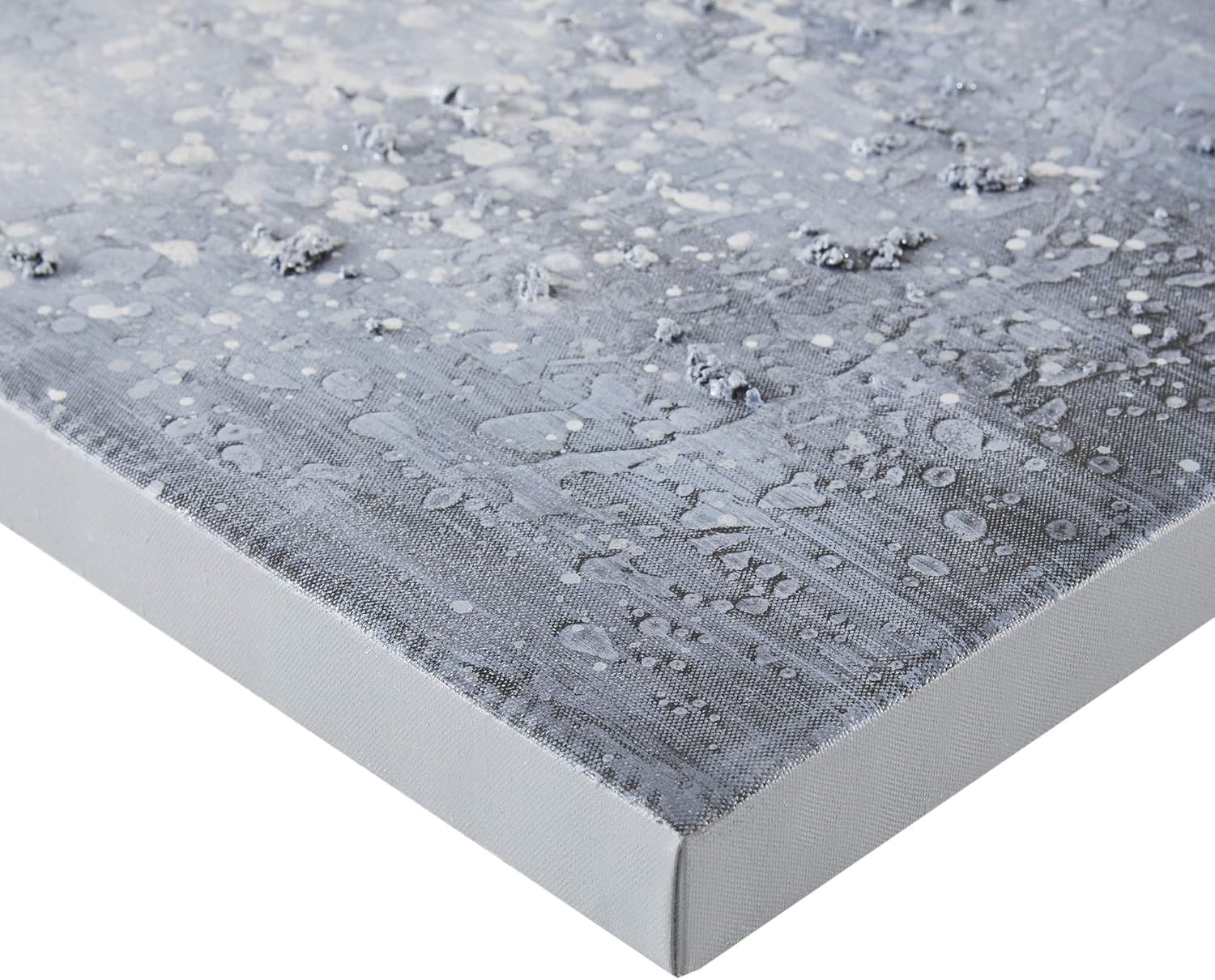 Madison Park Wall Art Living Room Décor - Abstract Glitter Embelished Canvas Home Accent Modern Dining Bathroom Decoration, Ready to Hang Painting for Bedroom, 15"x 30", Winter Glaze 2 Piece - Image 6