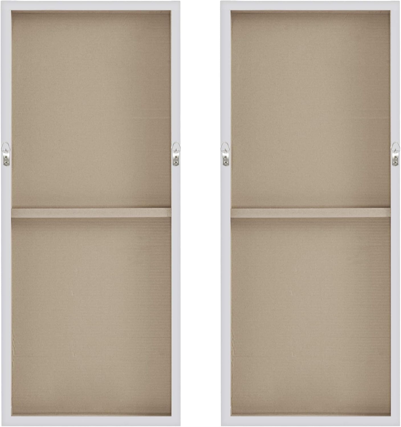 Madison Park Wall Art Living Room Décor - Abstract Glitter Embelished Canvas Home Accent Modern Dining Bathroom Decoration, Ready to Hang Painting for Bedroom, 15"x 30", Winter Glaze 2 Piece - Image 4