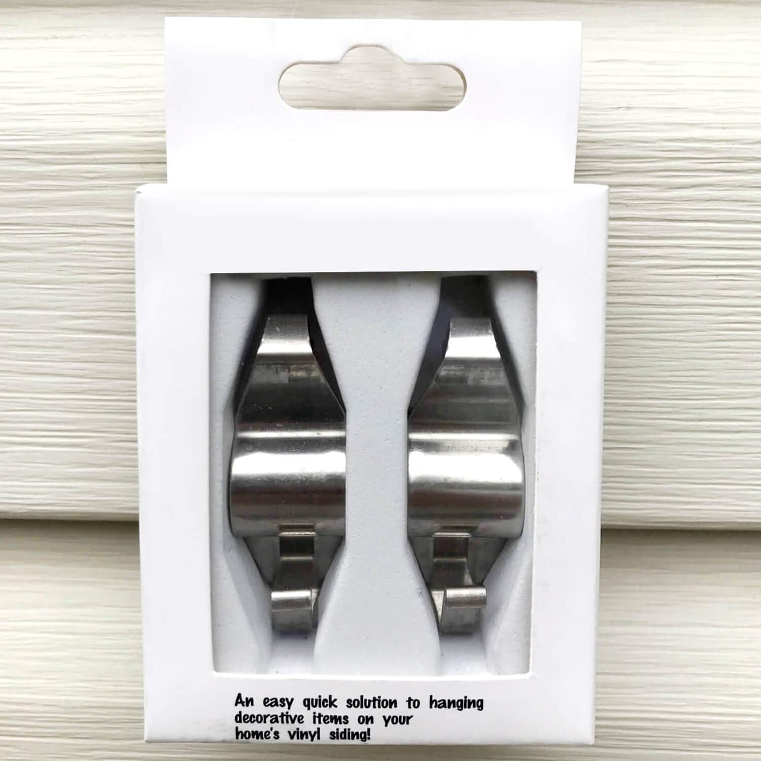 MIUKAA Vinyl Siding Hangers, Heavy Duty Outdoor Light Wreath Pictures Hook for Hanging 4 Pack - Image 7