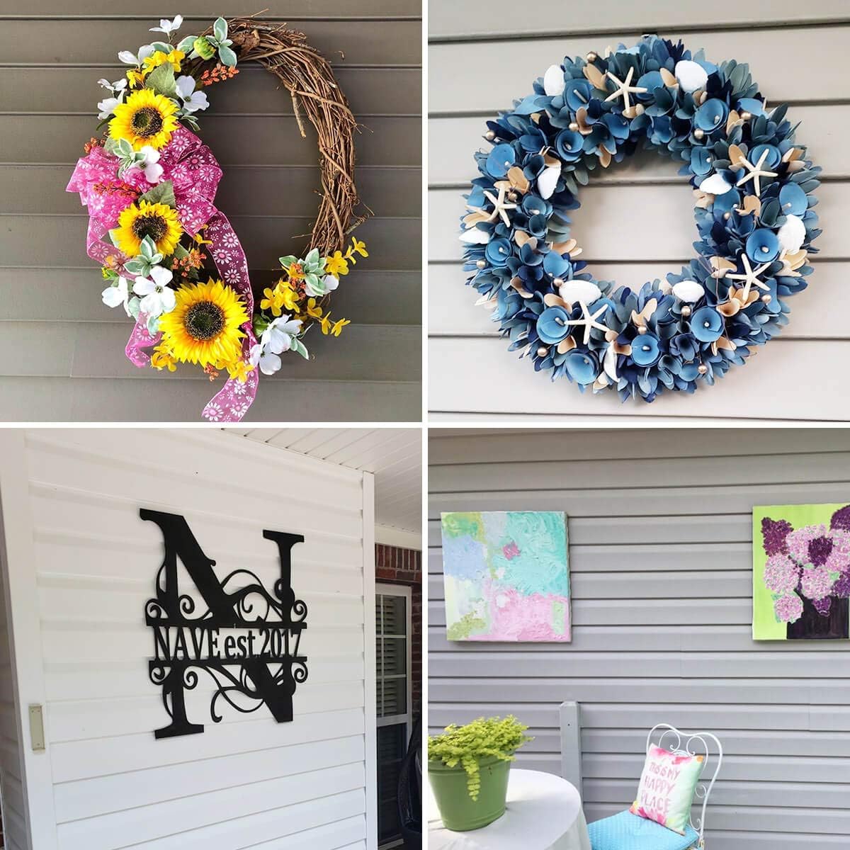 MIUKAA Vinyl Siding Hangers, Heavy Duty Outdoor Light Wreath Pictures Hook for Hanging 4 Pack - Image 2