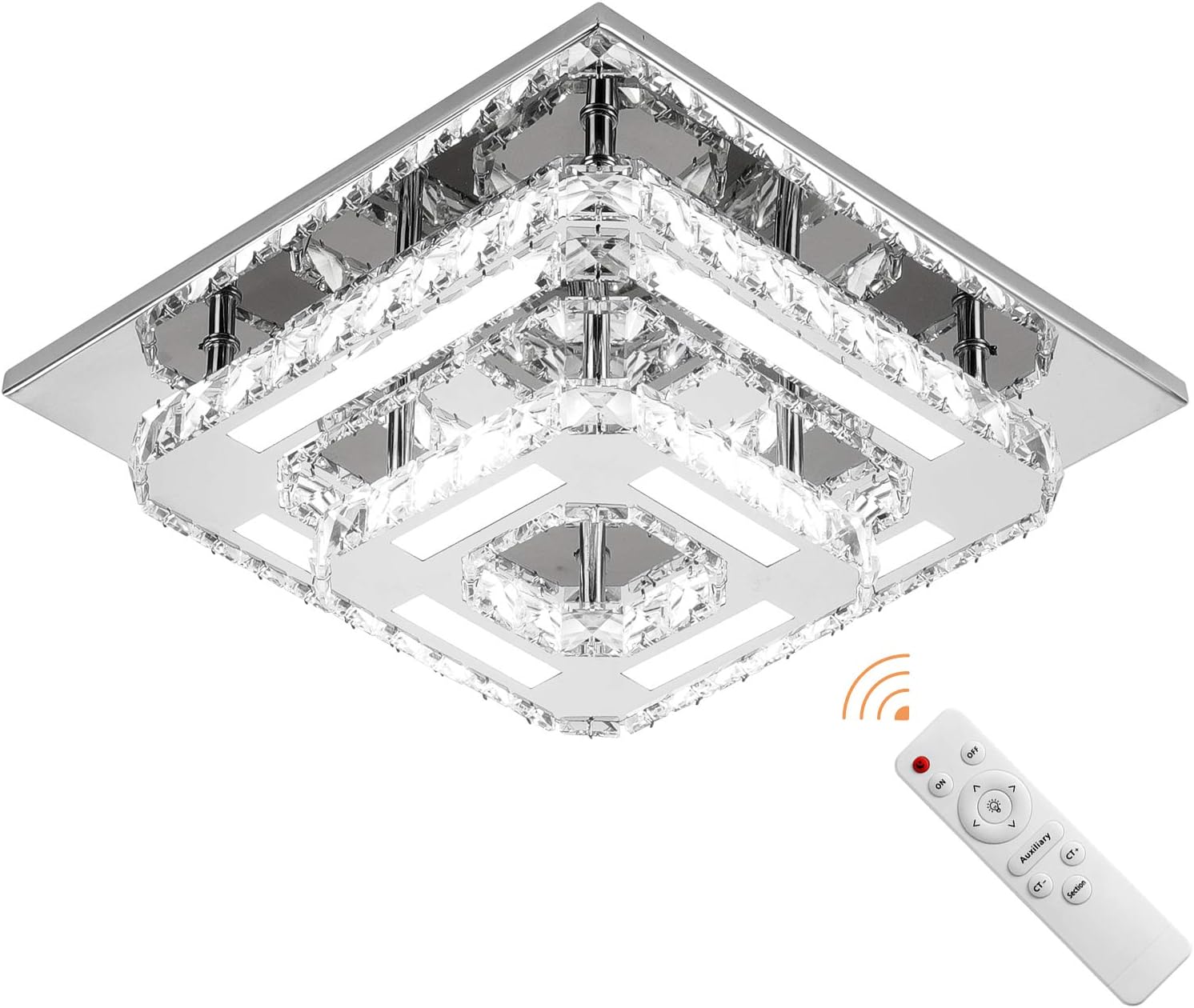 Moon-Style Flush Mount Ceiling Light Fixture, LED Modern Ceiling Lights, Wall Light,Daylight White Ceiling Lamp for Bedroom, Kitchen, Bathroom, Hallway, Laundry Room, Kids Room, Moon Wall Sconce - Image 9