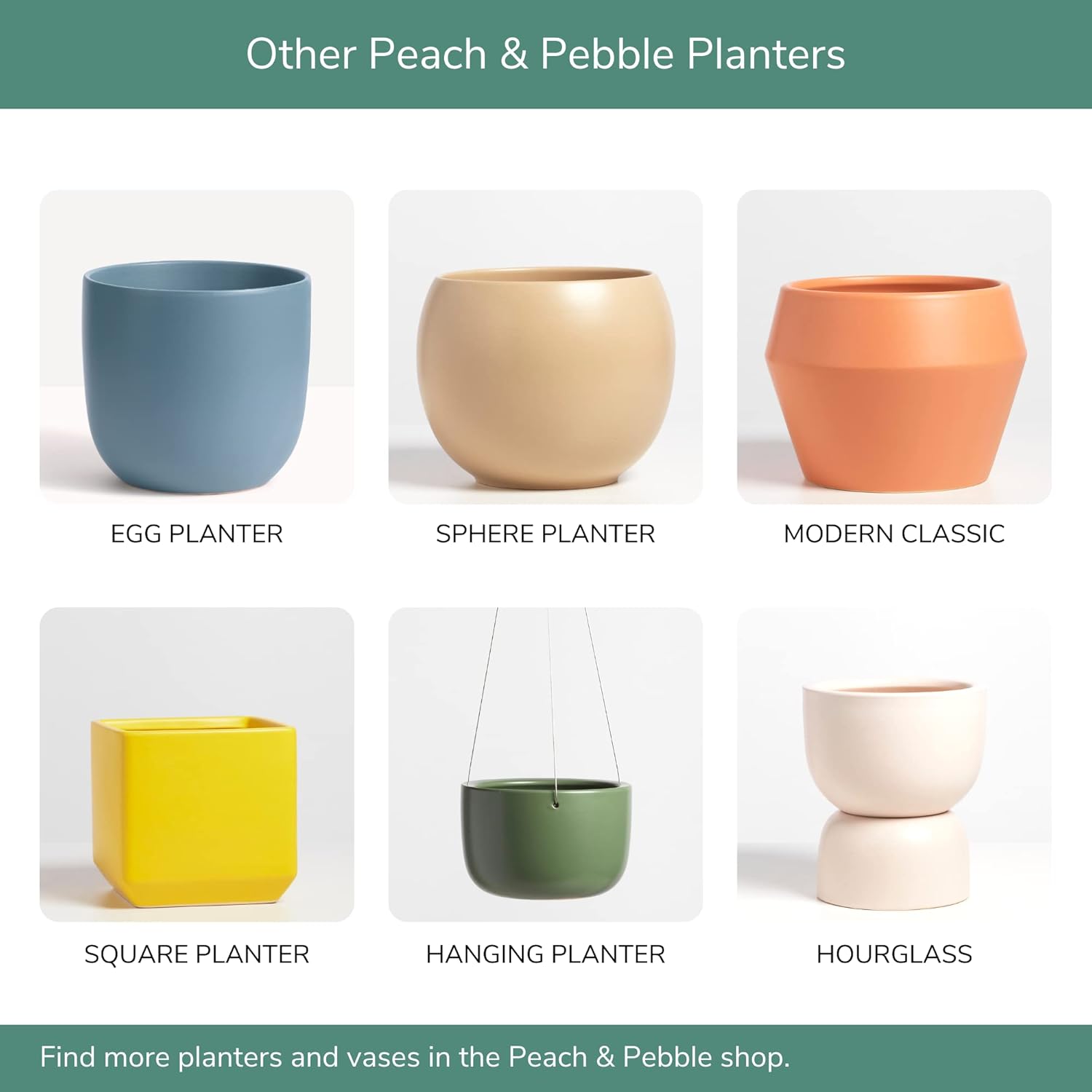 PEACH & PEBBLE 7 Inch (Set of Two) Gold Ceramic Planter. Classic Cylinder Plant Pot for House Plants and Indoor Plants (Drainage + Stopper Included). - Image 6