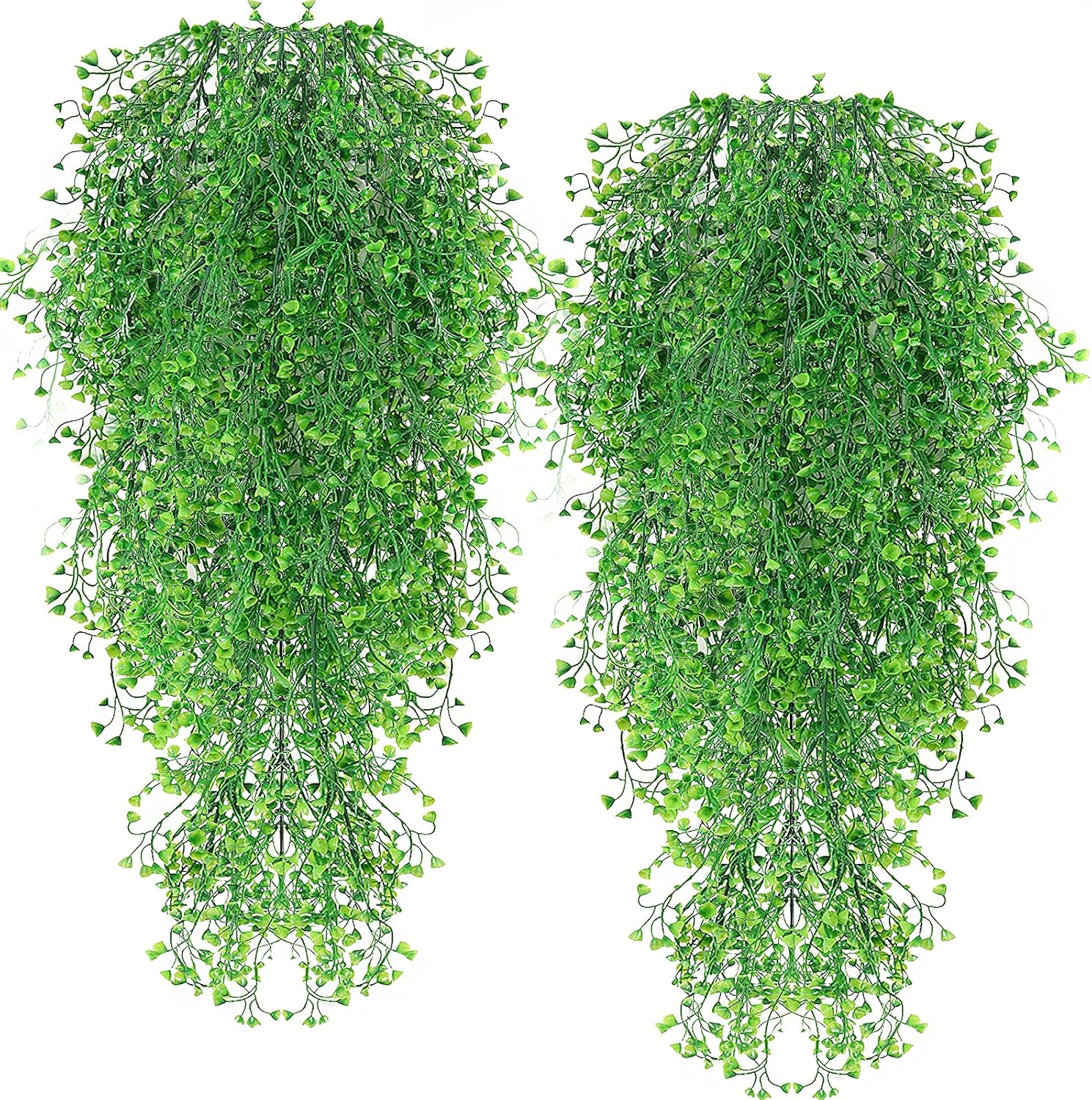 Vine Plant Fake 4 Pcs Ferns Plants Large Faux Artificial Hanging Plants Wall Plants Fake Ivy Room Decor Home Garden Wedding Party Indoor Outdoor Decorations(Purple 4P) - Image 19