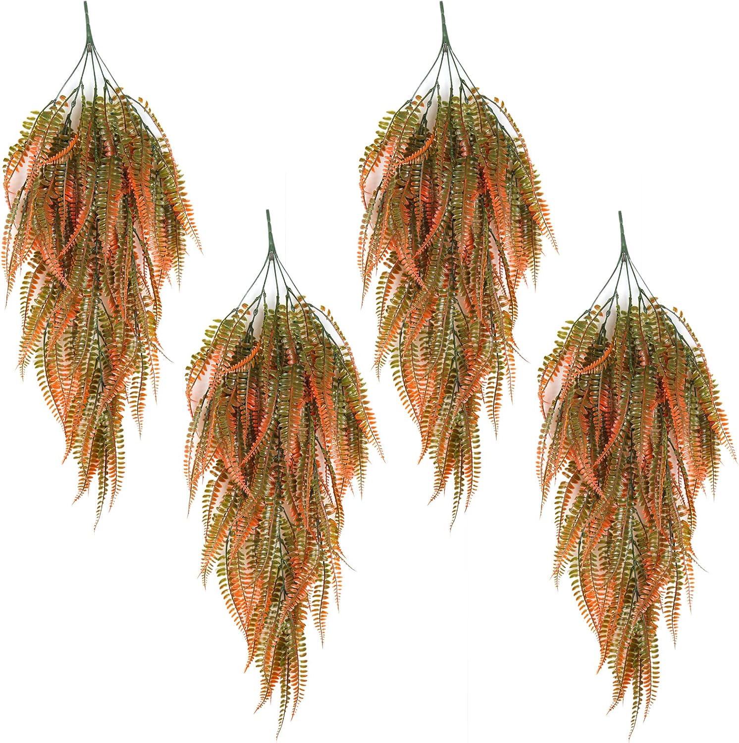Vine Plant Fake 4 Pcs Ferns Plants Large Faux Artificial Hanging Plants Wall Plants Fake Ivy Room Decor Home Garden Wedding Party Indoor Outdoor Decorations(Purple 4P) - Image 21