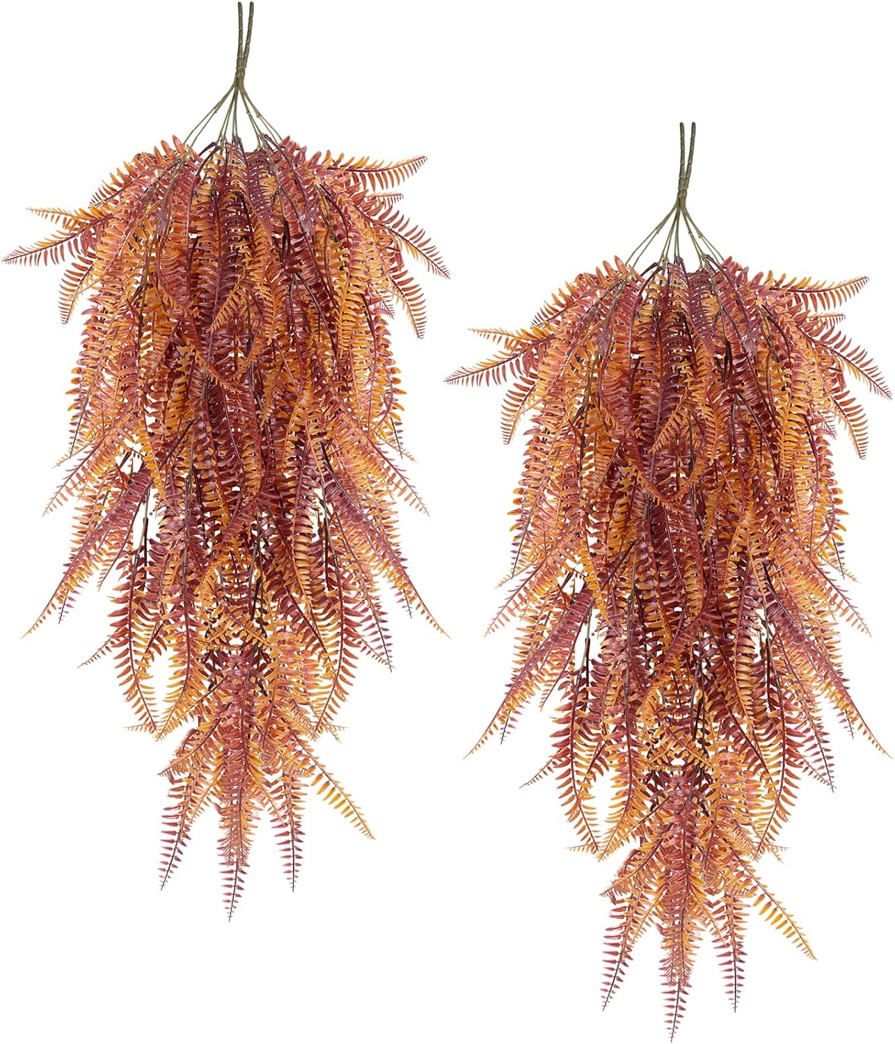 Vine Plant Fake 4 Pcs Ferns Plants Large Faux Artificial Hanging Plants Wall Plants Fake Ivy Room Decor Home Garden Wedding Party Indoor Outdoor Decorations(Purple 4P) - Image 22