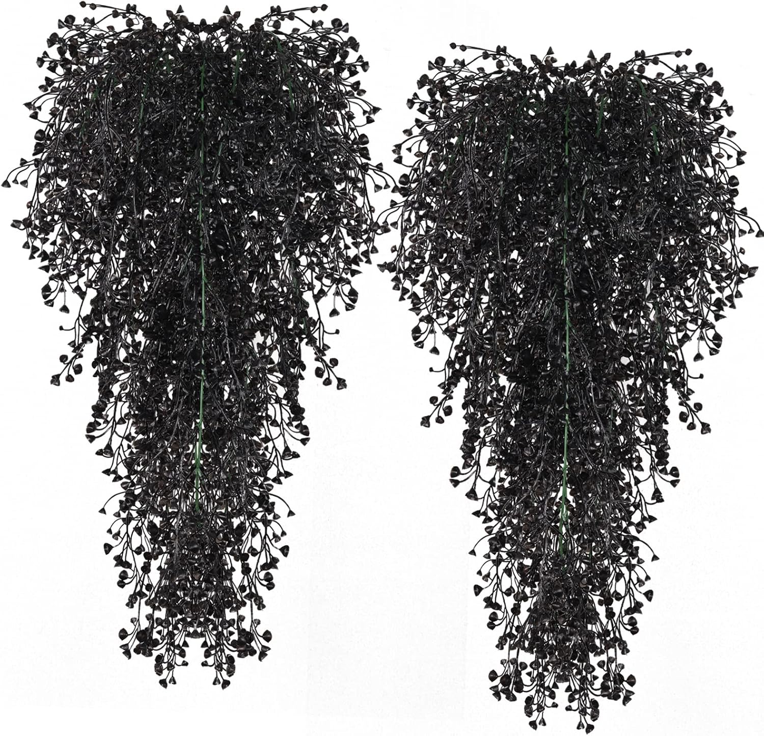 Vine Plant Fake 4 Pcs Ferns Plants Large Faux Artificial Hanging Plants Wall Plants Fake Ivy Room Decor Home Garden Wedding Party Indoor Outdoor Decorations(Purple 4P) - Image 12