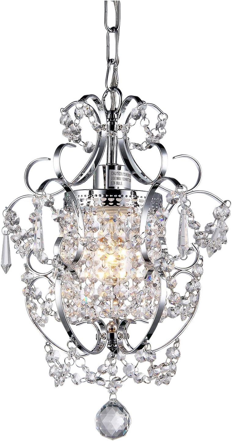 Whse of Tiffany RL4025 Jess Crystal Chandelier, 1 11" x 15", Chrome